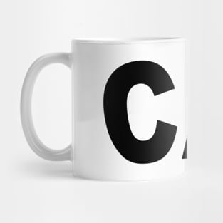 CAI Bold Black Mug